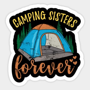 Camping Sisters Sticker